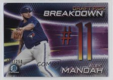 2019 Bowman Draft Chrome Scouts Pick Breakdown Refractor 53/250 Alek Manoah y0i
