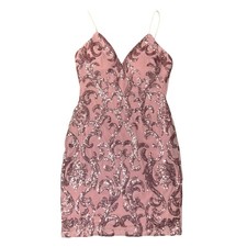 Windsor Pink Sequin Body Con Mini Dress Size Medium NWOT