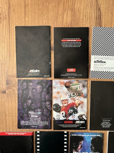Gran Lote Super NES Super Nintendo Y N64 Videojuegos Manuales E Insertos ¡BONITO! - Imagen 11 de 18