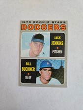LOS ANGELES DODGERS ROOKIE STARS 1970 TOPPS BASEBALL CARD #286 BILL BUCKNER. rookie card picture