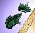 Vintage Miniature Mini Art Glass FROGS Figurines Art Decor Frog — photo 2