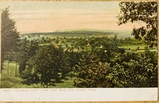 NEW HAVEN, CONN. C.1906 PC.(M50)~VIEW OF “SLEEPING GIANT” FROM WEST ROCK