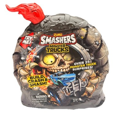 Smashers Monster Wheels Dino Truck | With 25 Monster Truck Surprises | New