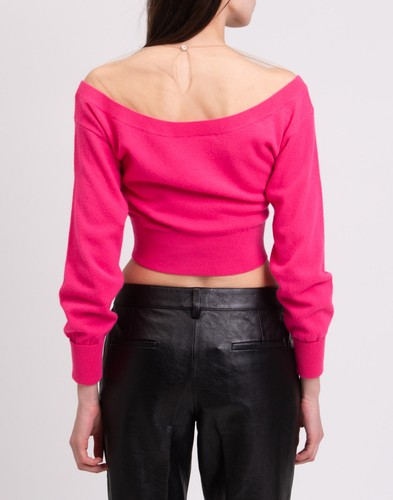Maglione Alexander Wang taglia XS misto cashmere e lana tulle RRP €567 - Foto 5 di 6