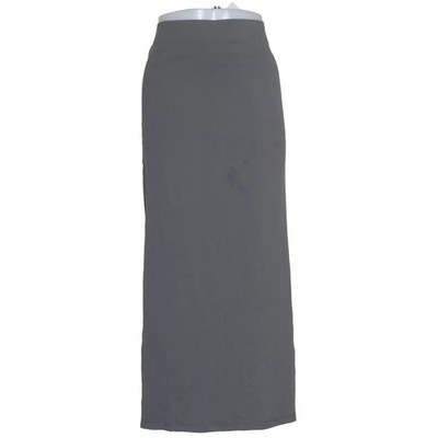 H&M, Maxirock, Größe: L, Grau, Elasthan/Polyamid, Einfarbig, Damen #UCO