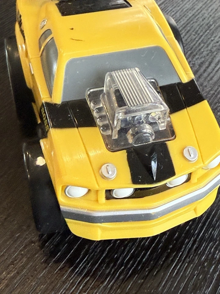 Little Tikes 1969 Ford Boss Mustang Spark Racerz Toy Car Yellow VTG - Image 2 of 4
