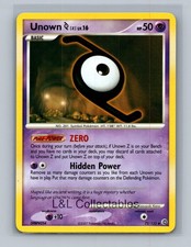 Unown [Z] #72/132 Uncommon Secret Wonders on eBay