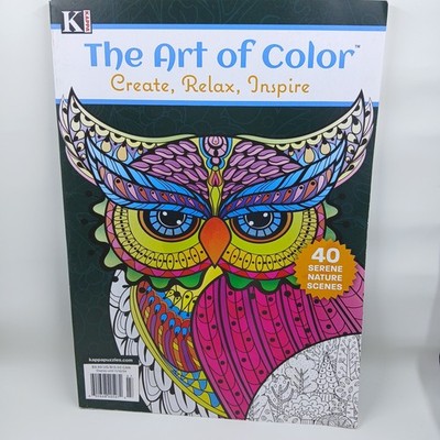 The Art Of Color: Create Relax Inspire Adult Coloring Book of 40 Nature Scenes 