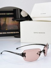 Gentle Monster TTL Sunglasses 64‑14‑145 Rimless Star Decor Pink Lens