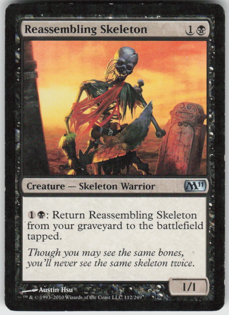 REASSEMBLING SKELETON 112 UNCOMMON MAGIC 2011 (M11) LP