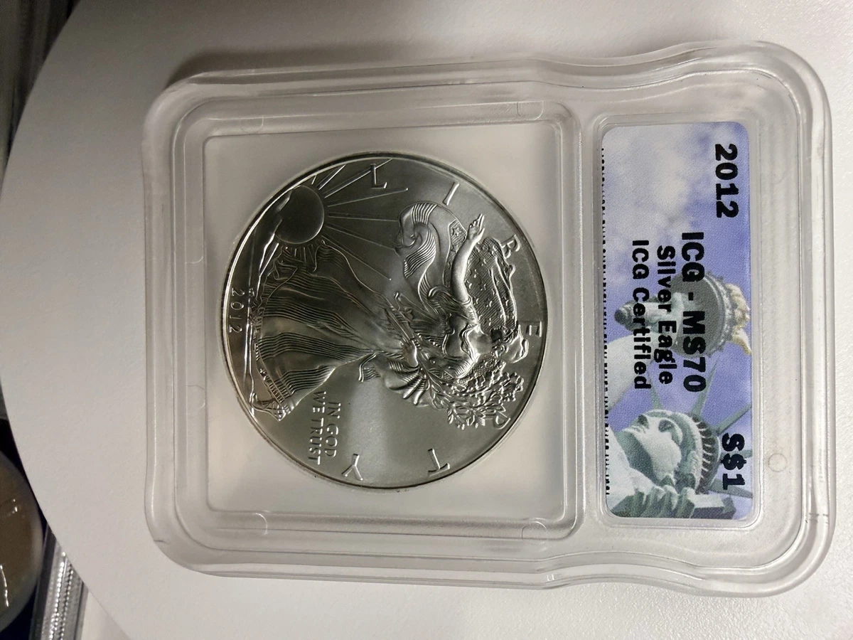 American Eagle MS 70 Graded 2012 Silver Bullion Coins for sale | eBay