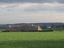 Photo 6x4 Bales by Kirkby Lane Crawshaw/SE2313 A large stack of straw ba c2016
