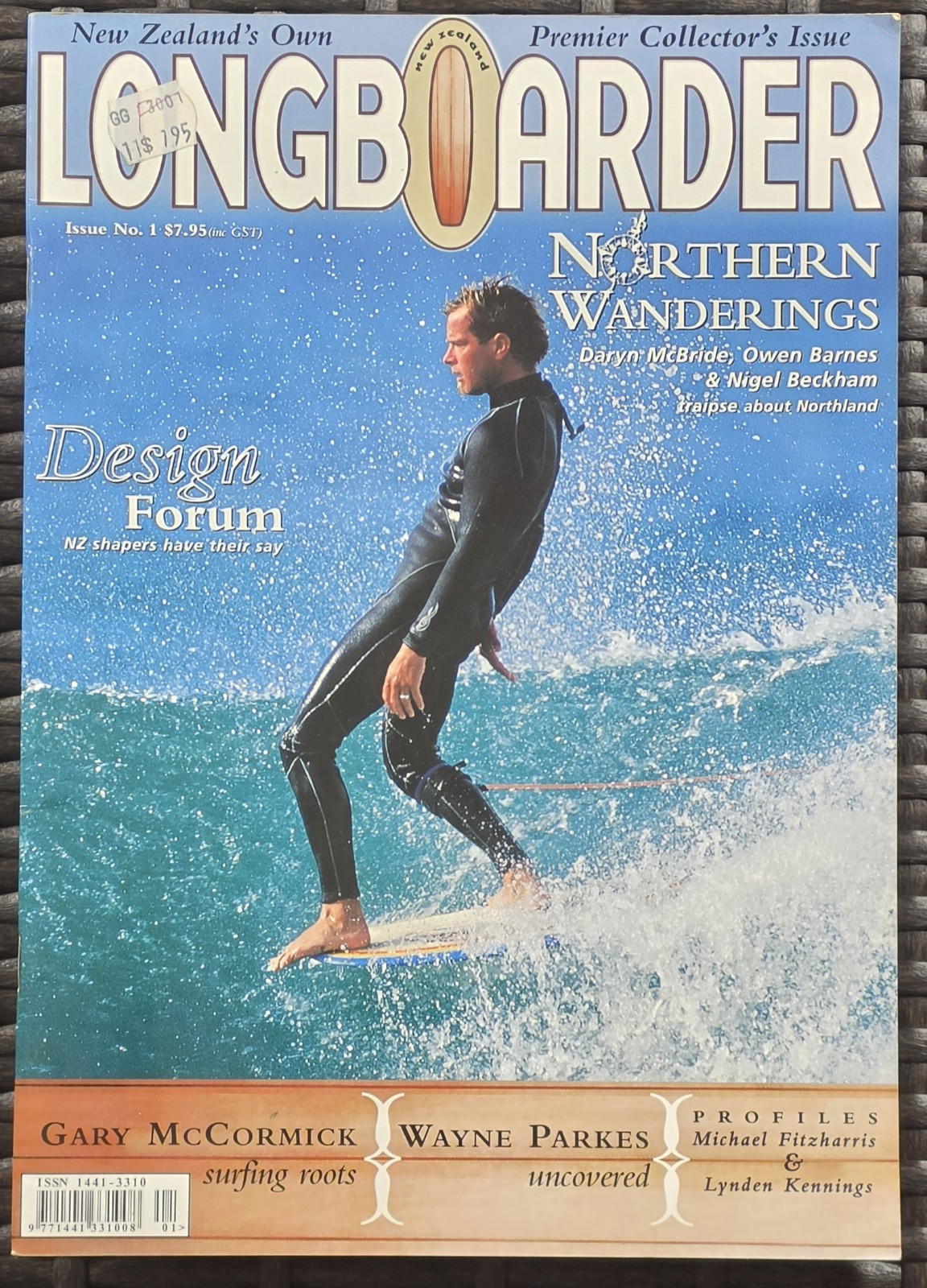 Longboarder 2000 Issue 1 New Zealand Surfing Magazine Gary McCormick VG image 2