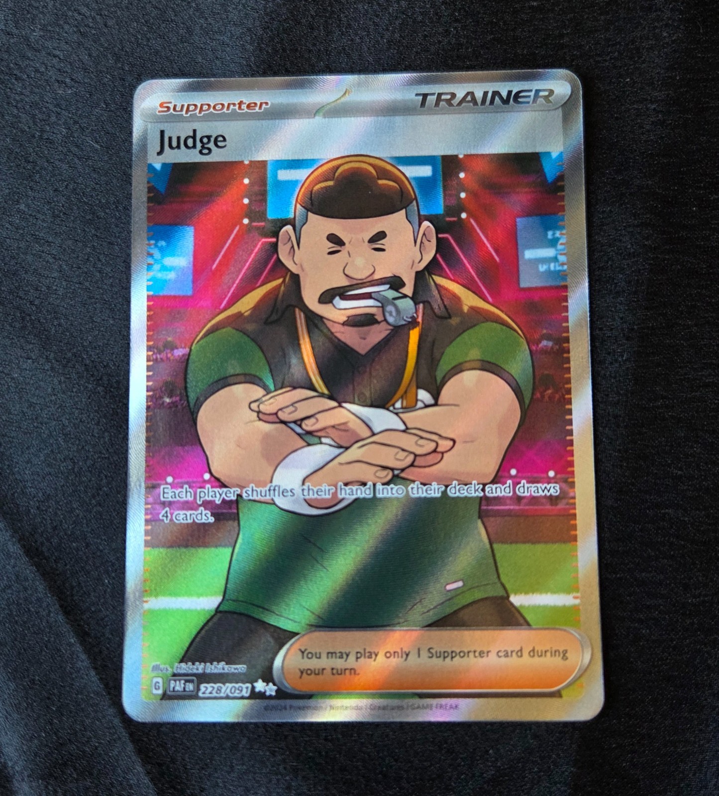 Judge 228/091 Pokemon TCG SV: Paldean Fates Holo NM