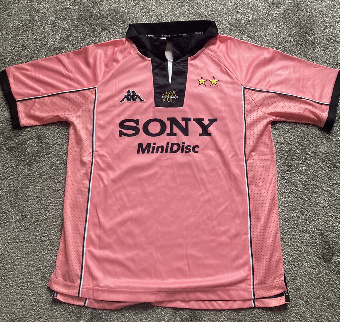 Camiseta retro rosa Juventus 1997-1998 segunda equipacion
