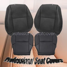 For 2010-2017 Lexus GX460 Driver Passenger Bottom Back PERF Seat Cover Black