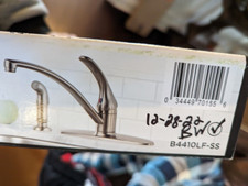 Delta B4410LF-SS Foundations Standard Kitchen Faucet/Side Sprayer Stainless