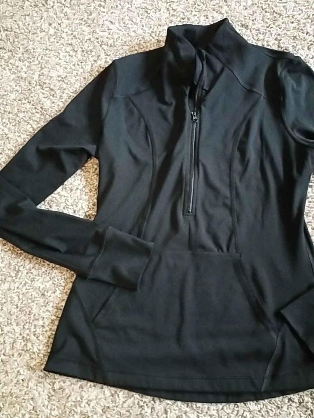 yogalicious 1/2 zip thumbhole running athletic jacket