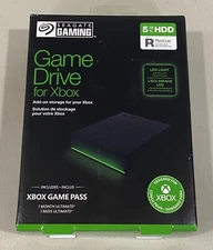 Seagate Game Drive for Xbox 5TB USB 3.2 Gen 1 Portable Hard Drive - Black