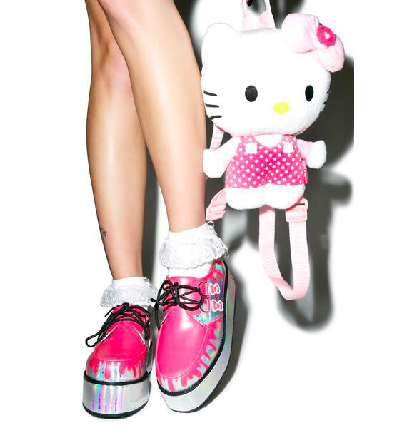 T.U.K. Tuk Shoes Creepers Hello Kitty Kawaii Japan Coquette Bow