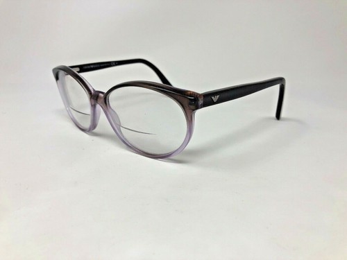 EMPORIO ARMANI EA9786 YZK Eyeglasses Frame Italy 54-15-135 Brown/Plum Split VK68
