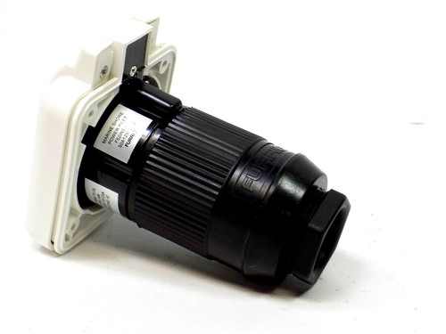 FURRION F52INS-x TPS-AM 381660 50A 125/250V SHORE POWER INLET SQUARE W/LED plug - Picture 3 of 5