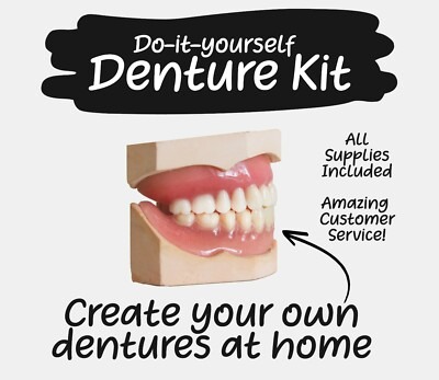 #ad #ad DIY Denture Kit Homemade Dentures Custom Dentures From Home Full Kit $89.00
