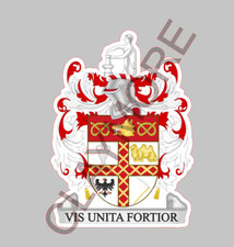 Stoke on Trent car sticker COAT OF ARMS CAMPER VAN motorcycle truck LORRY