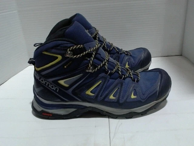 UsedLikeNew_Salomon X Ultra 3 MID GTX Wom_Crown Blue/Evening Blue/Sunny Lime_Sz8 - Image 4 of 4