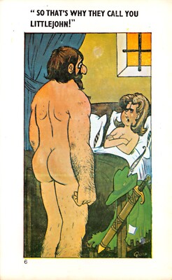 SAPHIR COMIC POSTKARTE NR. 6 ROBIN HOOD QUIP UNGELAUFEN GUT PLUS SEHR GUT