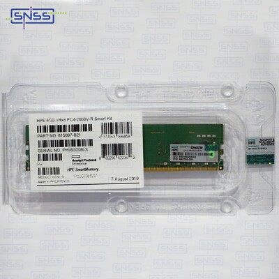 HPE 8GB DDR4 2666 MHz SR REG ECC SMART MEMORY KIT 815097-B21 840755-091 EXVAT £29