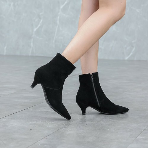 mid heel shoe boot