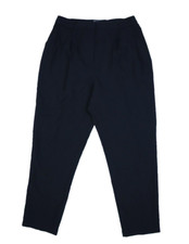Asos Design Solid Black Pleated Front Tapered Leg Pants Slacks Womens 10