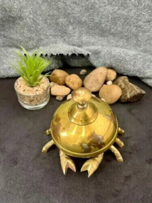 Vintage Brass Designer Desk Bell Crab Style For Office Decorative Bell Gift