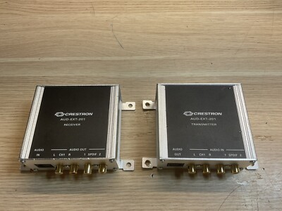 Crestron AUD-EXT-201, Audio over CAT5 /transmitter/received /lot Of  2 /JUA850