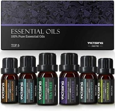 ELLMAN Essential Oils Set Aromatherapy Essential Oil 100% Pure Gift Set Pack of 6