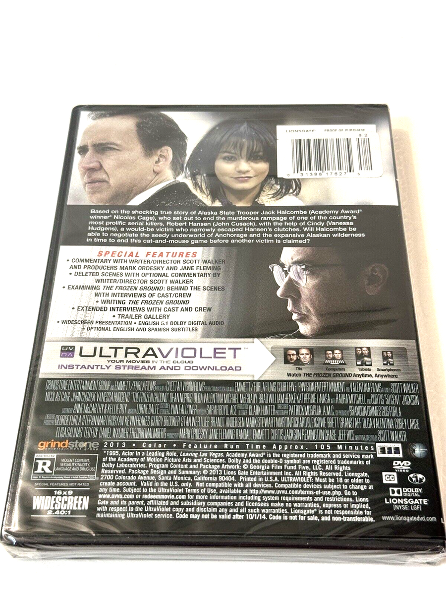 Frozen Ground DVD Nicolas Cage & John Cusack Slipcover Widescreen