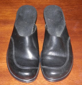 clarks open back shoes