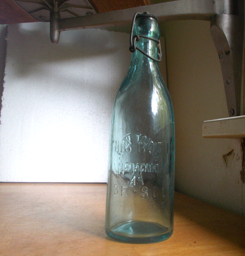 CATASAUQUA,PA AUGUST HOHL 1890s BLOB TOP BEER BOTTLE WITH ORIGINAL STOPPER MINT - Picture 6 of 7