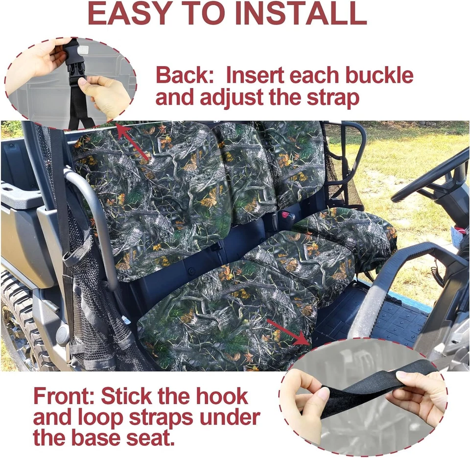 Cubierta de asiento para Can Am Defender HD5 HD7 HD8 HD9 HD10 DPS 2016-2025 camuflaje UTV 1680D Foto 4 de 4