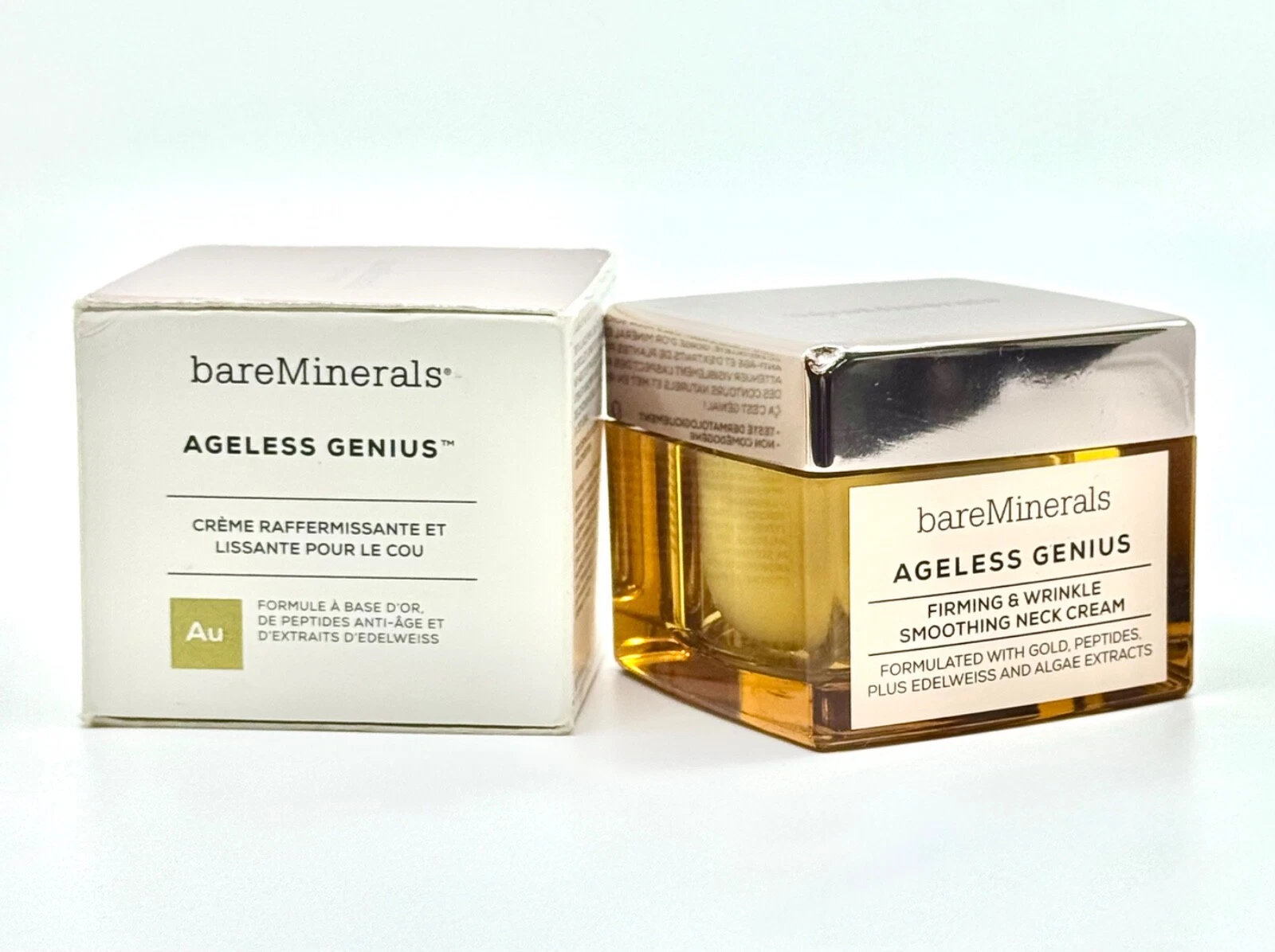 bareMinerals AGELESS GENIUS Firming & Wrinkle Smoothing Neck Cream 1.7oz/50g•NEW