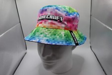 Reverseable Minecraft Rainbow Justice Bucket Hat, NWT, One Size Fits Most