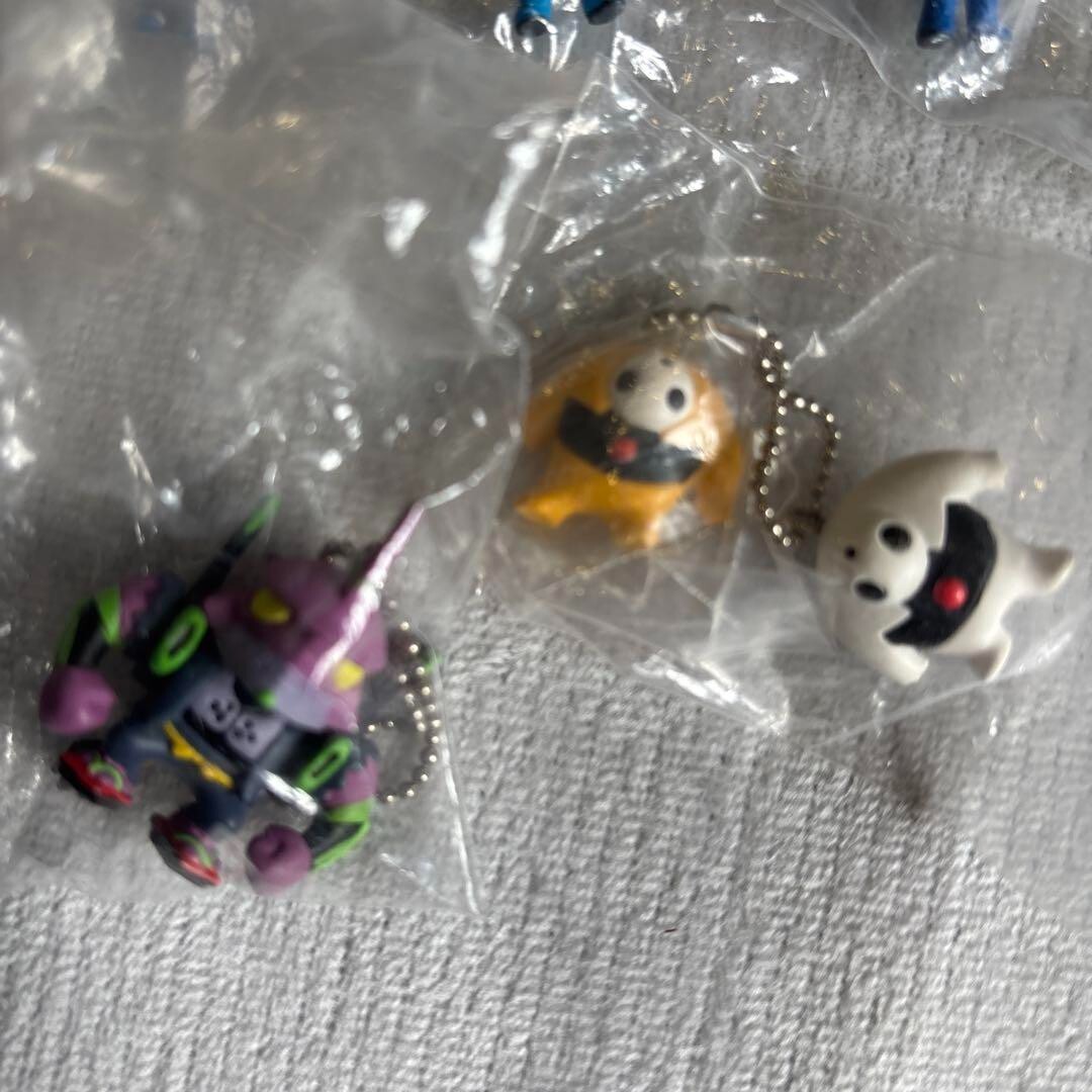 Neon Genesis Evangelion figure strap key chain Lot 7 set Kaworu