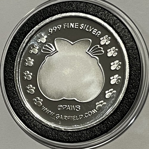 Garfield Loving Christmas Rare Collector Coin 1 Troy Oz .999 Fine Silver Round - Picture 15 of 15