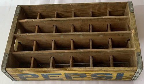 Vintage Pepsi Wooden Crate With 24-10 Oz Glass Bottles - Picture 8 of 18