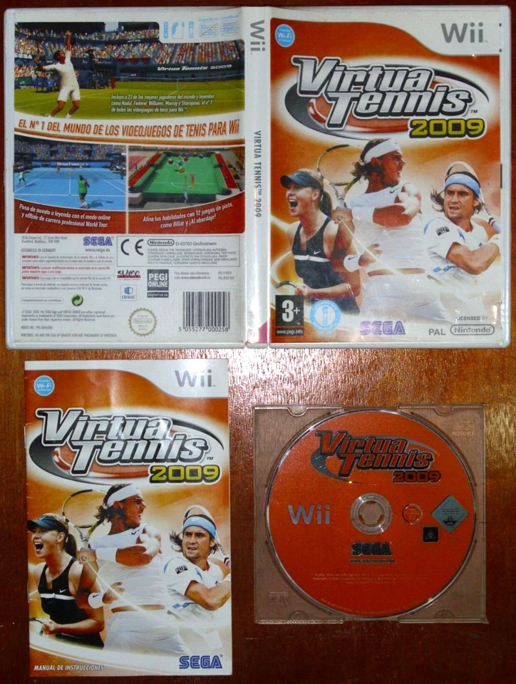 VIRTUA TENNIS 2009 NINTENDO WII SPAIN PAL SEGA