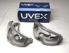 UVEX Stealth  Gray With Clear XTR Lens Safety Goggles  *QTY 2*  S3960C