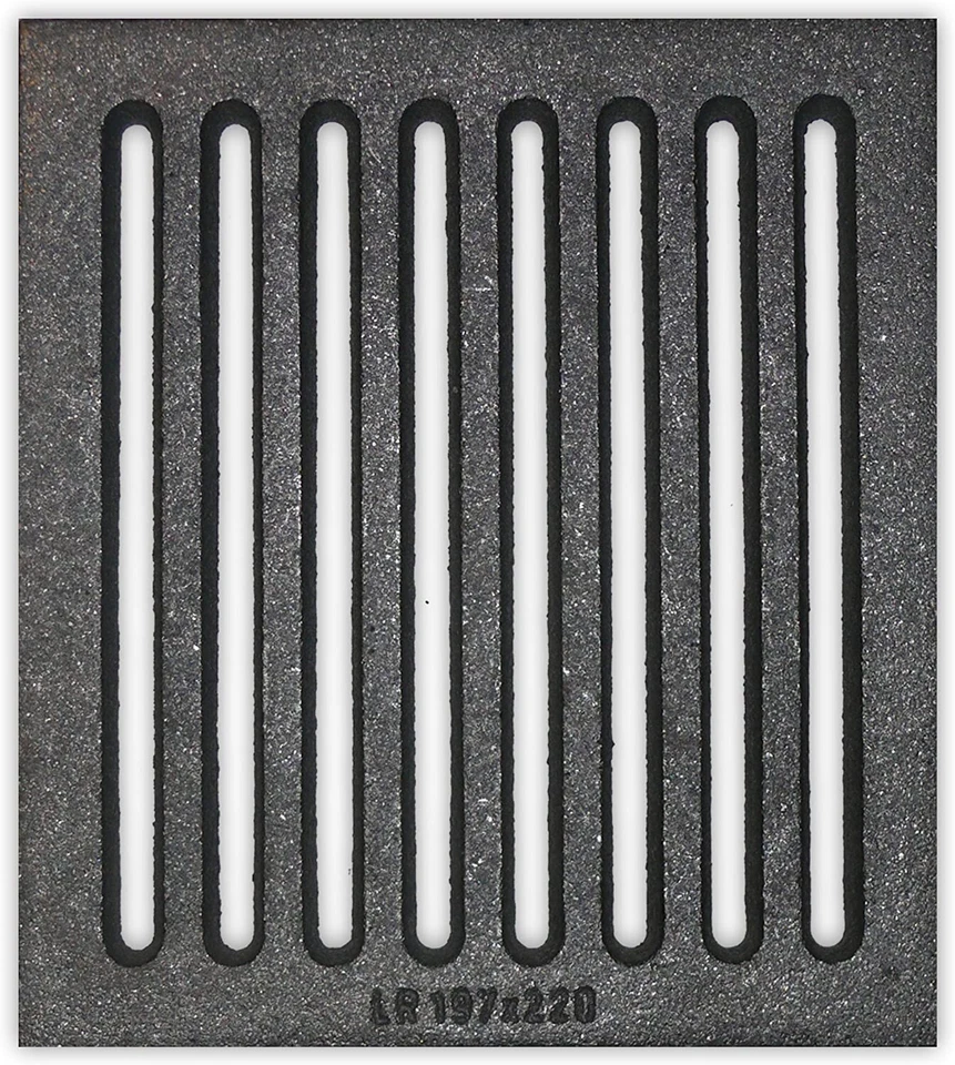 SPEEDPLANT Liegerost 19,7 x 22 cm - Gussrost Ofenrost Ascherost Tafelrost Kaminrost