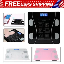 Digital Bathroom Scale for BMI Highly Accurate Smart Bluetooth Scale LCD Display