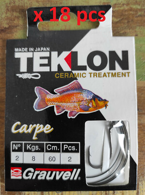 Lot De 69 Paquets D'hameçons Grauvell Teklon Truite - Tailles 10, 12, 14 - Montés